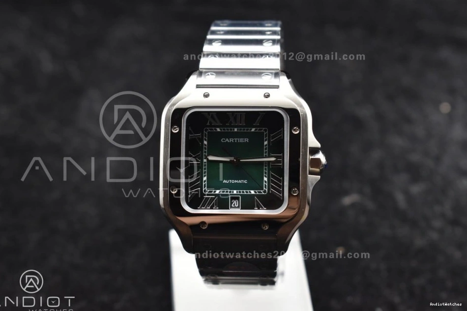 SmartLinks Edition Bracelet de Dial on 1:1 MIYOTA Youthful Green Cartier Santos BVF Best SS 1057 40mm 0509